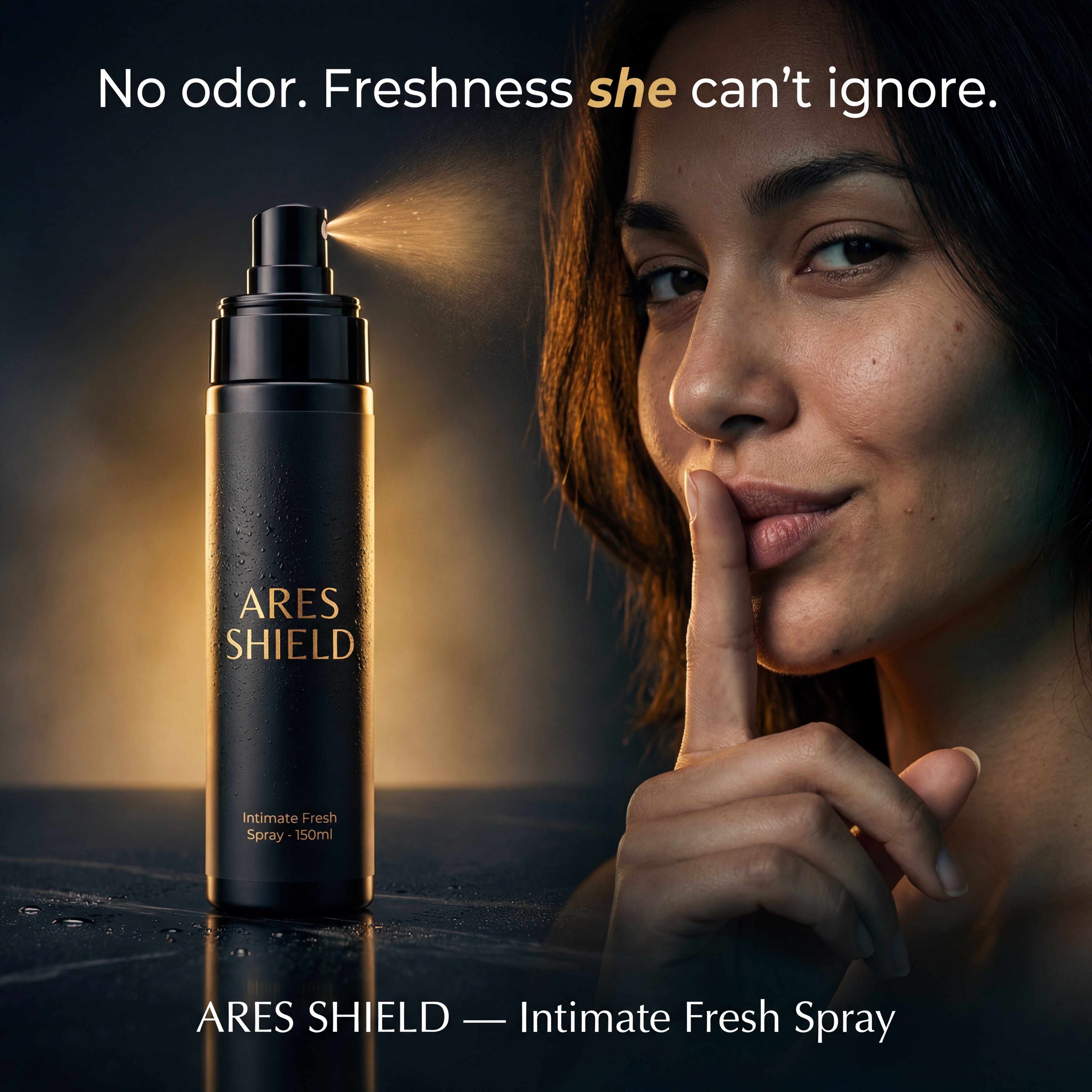 ARES Shield - 男性用 抗菌インティメイト保護スプレー